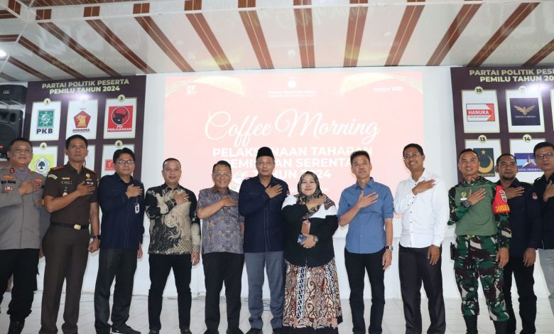 Silaturahmi KPU Rokan Hilir beserta Forkopimda bersama Paslon 01 ASSET dan Paslon 02 BIJAK